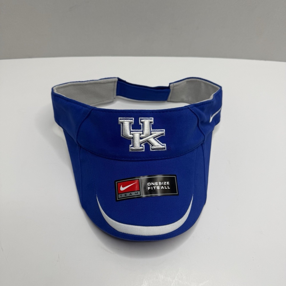Nike Kentucky Wildcats UK Visor Royal Blue White NCAA Adjustable Mens 199488 NEW
